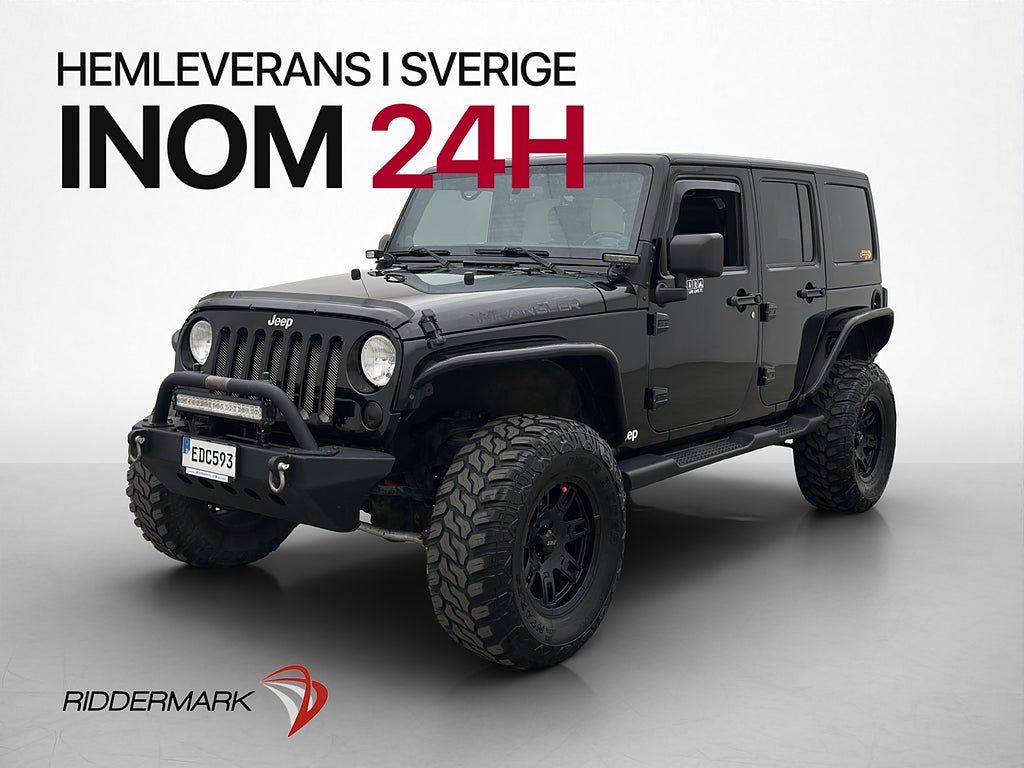 Jeep Wrangler Unlimited 2.8 4WD Black Sidesteps Skinn Drag