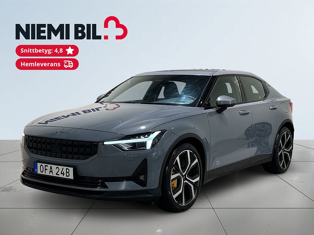 Polestar 2 Long range AWD Performance H/K 360° Drag Pano SoV MOMS
