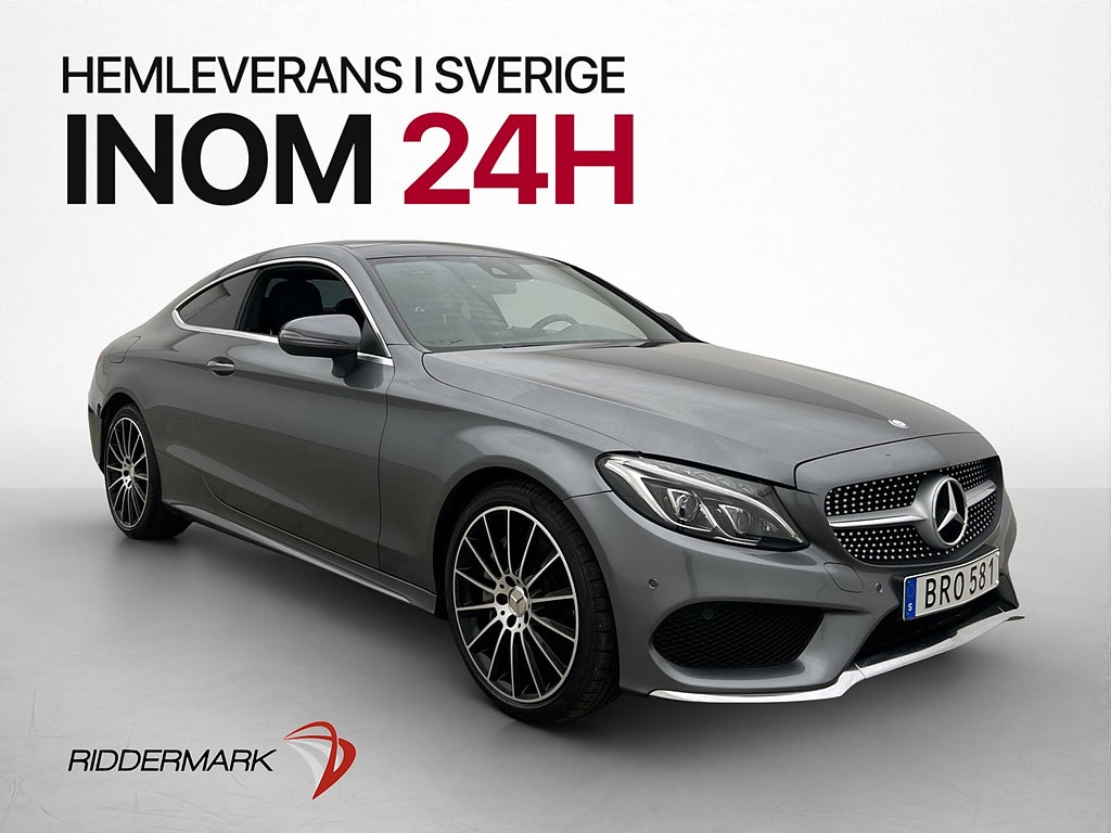 Mercedes-Benz C 250 Coupé 211hk AMG Line Pano Kamera