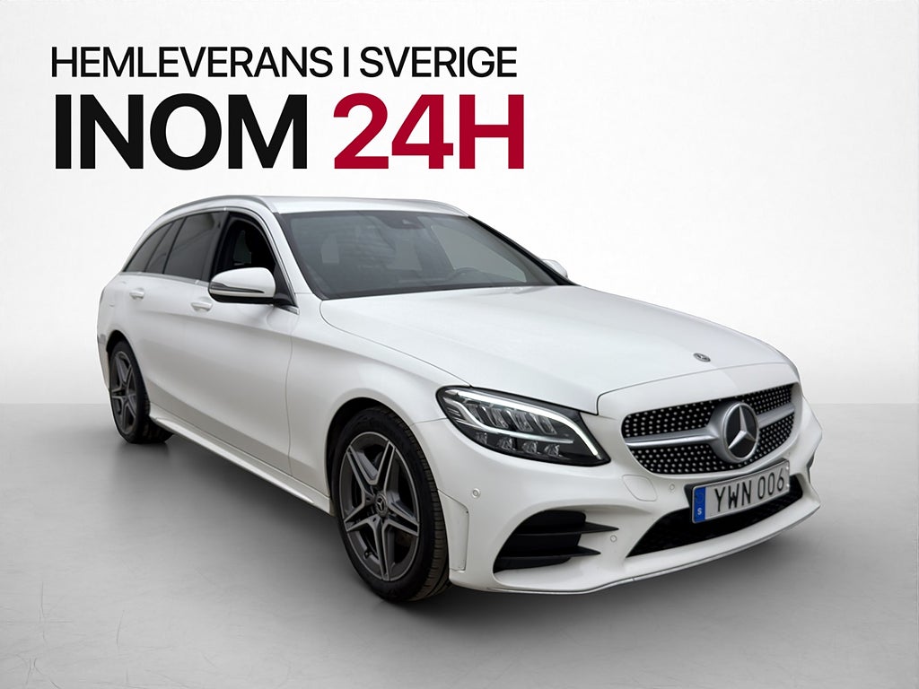 Mercedes-Benz C 200 T 184hk AMG Kamera Drag Halvskinn