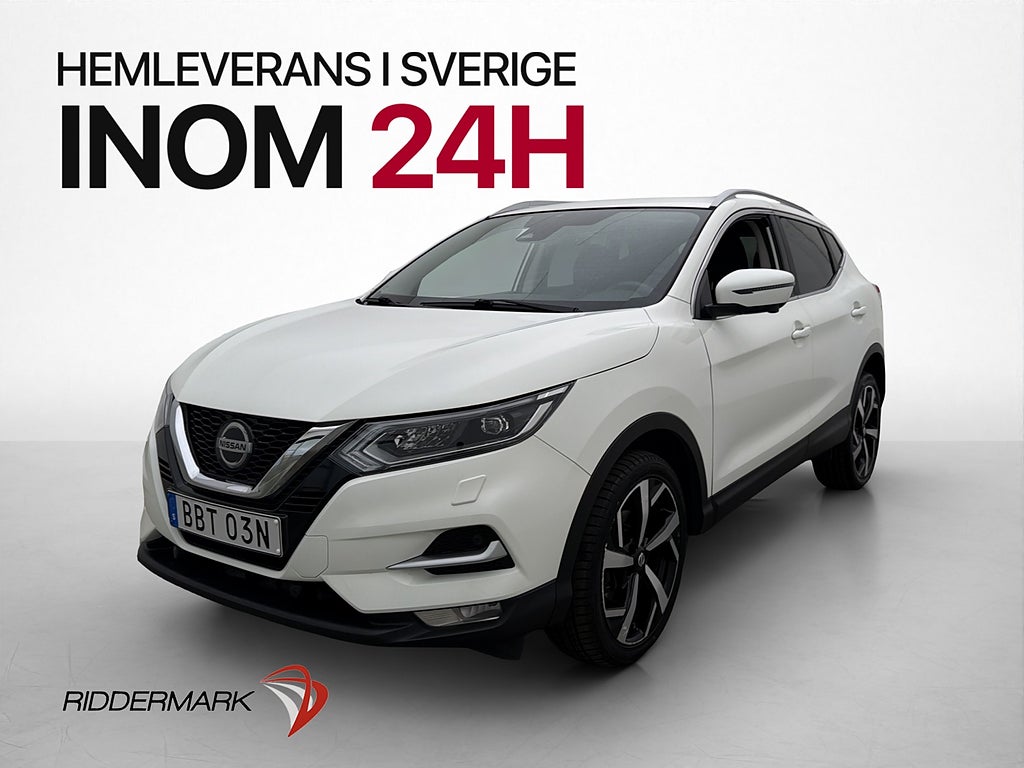 Nissan Qashqai 1.3 Tekna-2 360° Läder Navi Keyless Kamera