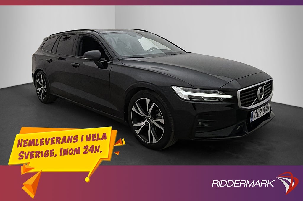 Volvo V60 D4 190hk AWD R-Design Värm Pano HUD H/K 360° Drag
