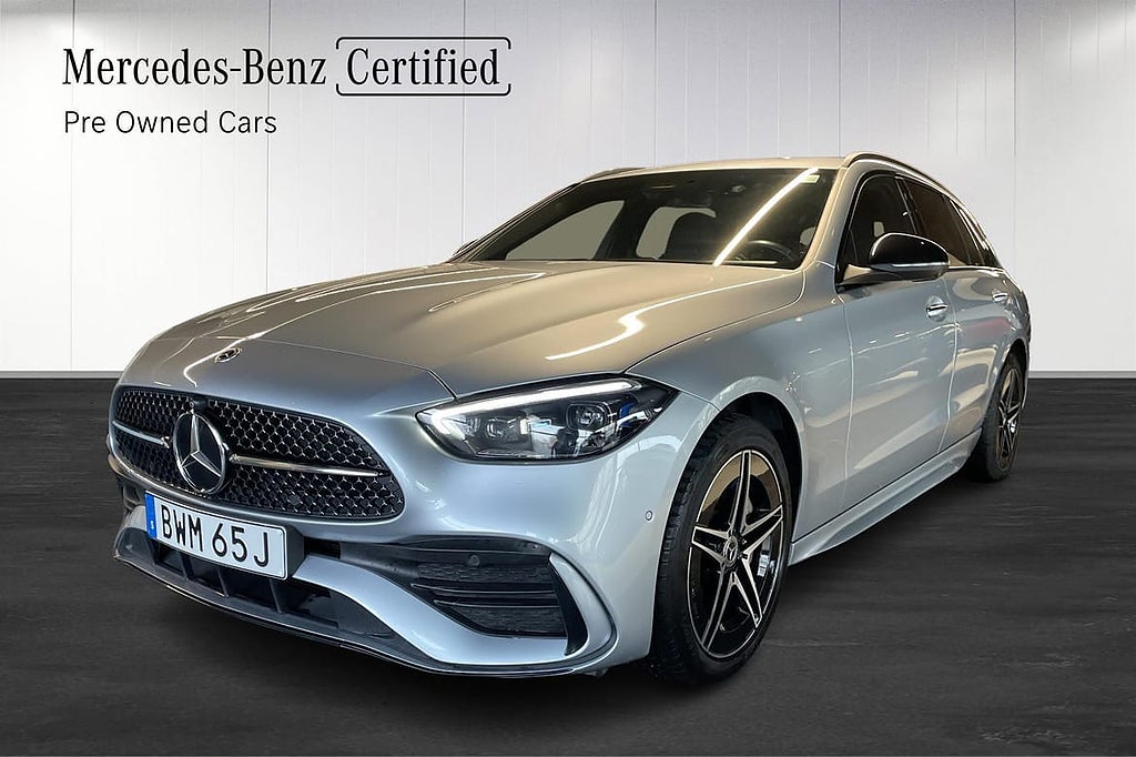 Mercedes-Benz C300 de 4MATIC/AMG Line/V-hjul/Drag/360-K/Burmester