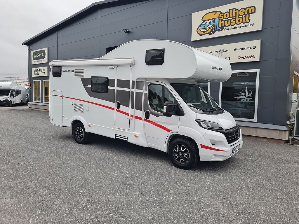 Sunlight A68 140 hk, 6 platser, låg skatt, fin