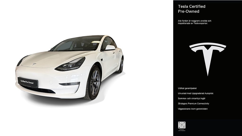 Tesla Model 3 Long Range AWD Certified Pre-Owned 3,84% ränta