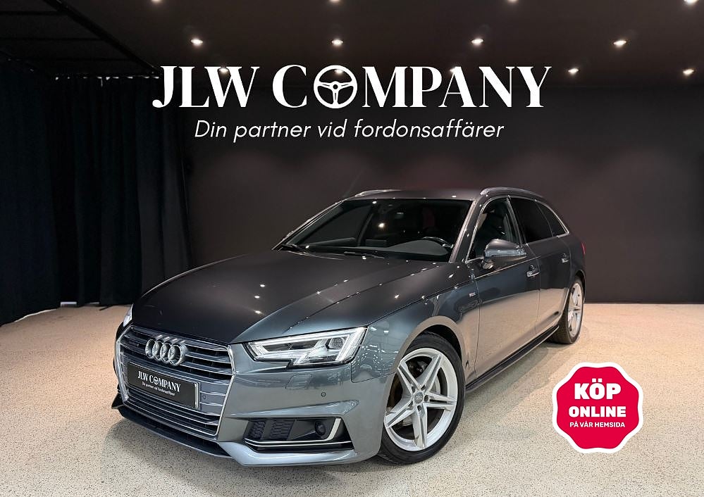 Audi A4 Avant 2.0 TDI S-Line I Dragkrok I LED-ljus I P-Värmare