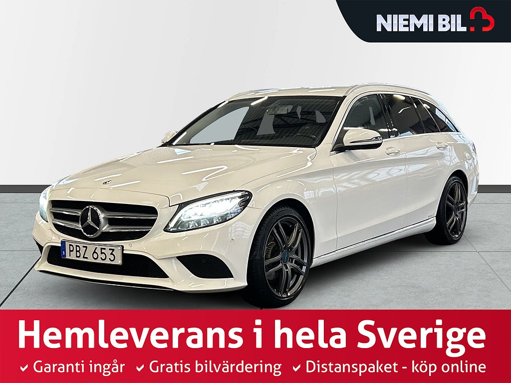 Mercedes-Benz C 200 T d 9G-Tronic S&V-hjul/Backkamera/Nav/Dragkrok/Värmare