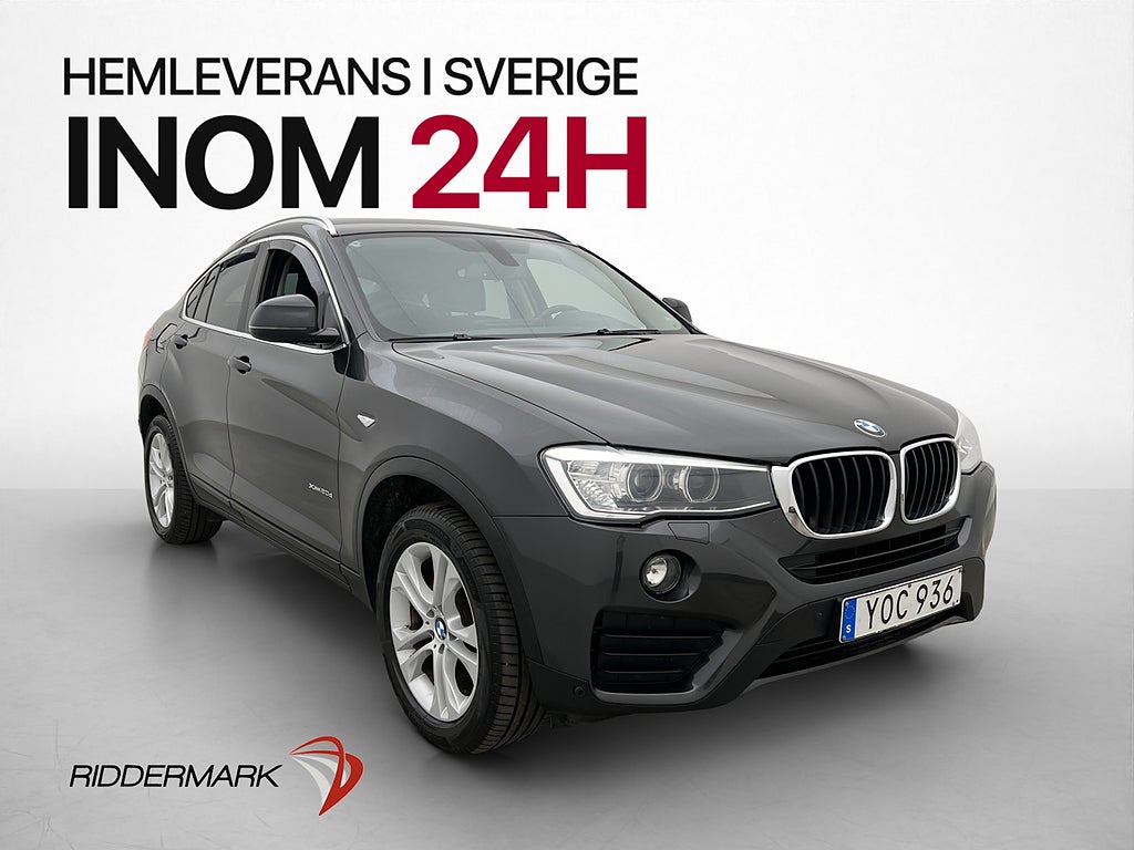 BMW X4 xDrive 20d 190hk D-Värmare Kamera HiFi Drag