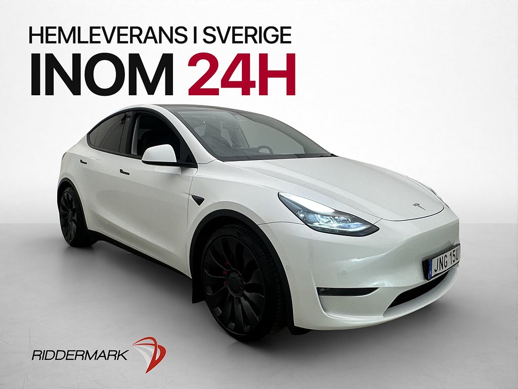 Tesla Model Y Performance AWD Svensksåld Dragkrok Panorama