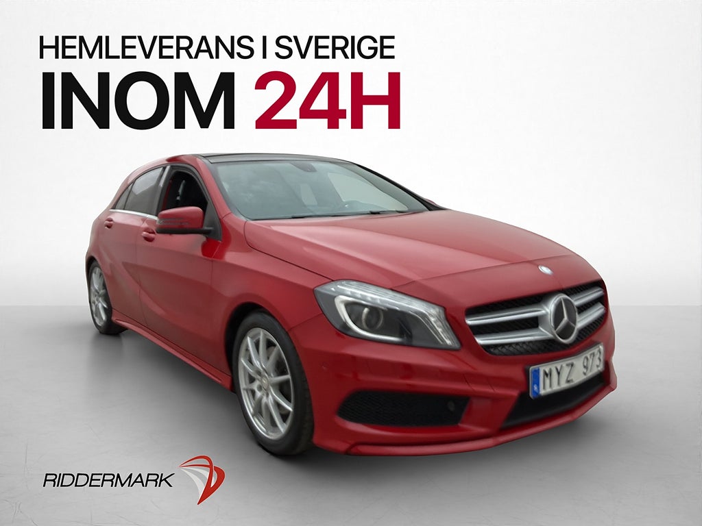 Mercedes-Benz A180 CDI 109hk AMG Line Taklucka Halvskinn