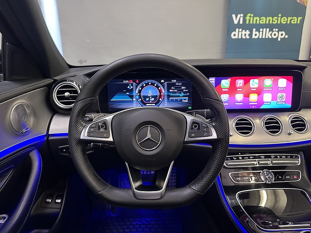 Mercedes-Benz E 250 T 9G-Tronic AMG Line/Wide/Pano/Burmest/Drag/Värmare