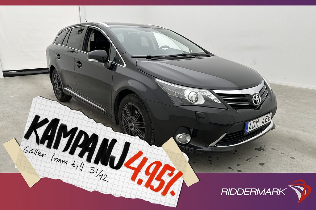 Toyota Avensis 2.0 D-4D 124hk Executive Navi Kam 4,95% Ränta