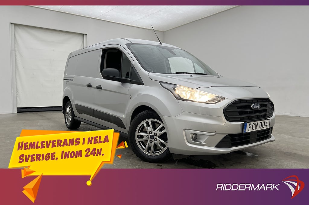Ford Transit Connect LWB Värmare Drag CARPLAY B-Kamera Moms