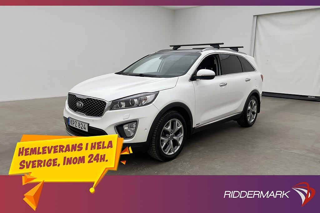 Kia Sorento 2.2 AWD 200hk Pano Drag Skinn 7-Sits Infinity