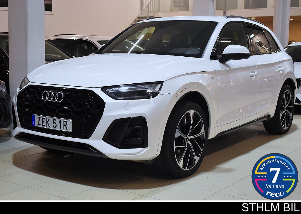 Audi Q5 40 TDI Q S Line D-värm Drag Navi Matrix 4.95% Ränta Moms Euro 6