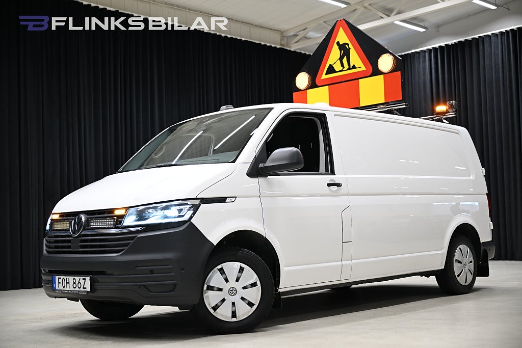 Volkswagen Transporter 4Motion 150HK L2 Servicebil|Inredd|LED|Leasbar|SeUtr!!