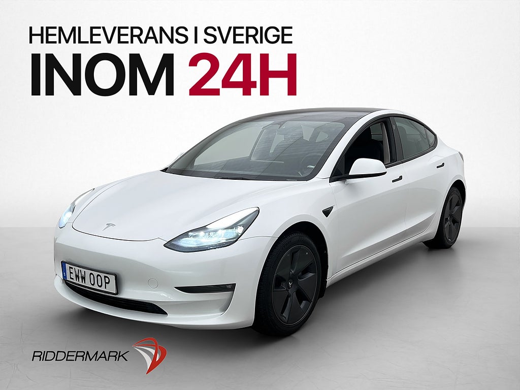 Tesla Model 3 Long Range AWD Sv-Såld Autopilot MOMS