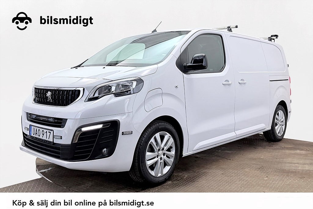Peugeot e-Expert 75 kWh L2H1 2xSidodörr Drag Navi Kamera 3-sits CCS