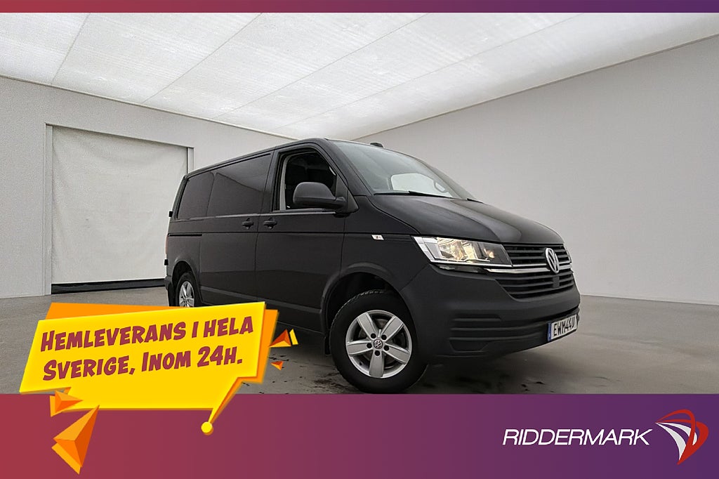 Volkswagen Transporter 150hk Värm Drag Kamera CARPLAY Moms