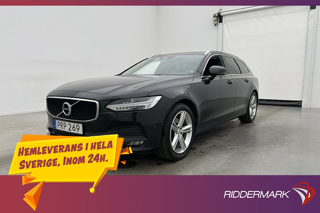 Volvo V90 T5 254hk Advanced Värmare VOC Kamera Navi Drag