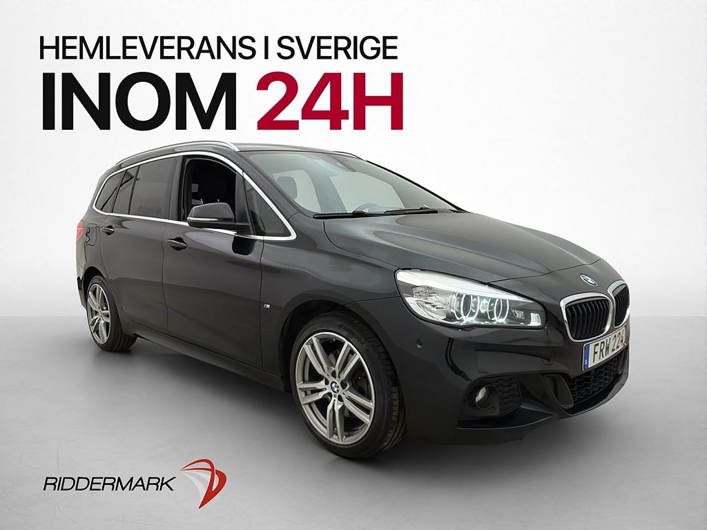 BMW 218i Gran Tourer 136hk M-Sport 7-Sits Kamera Drag HUD