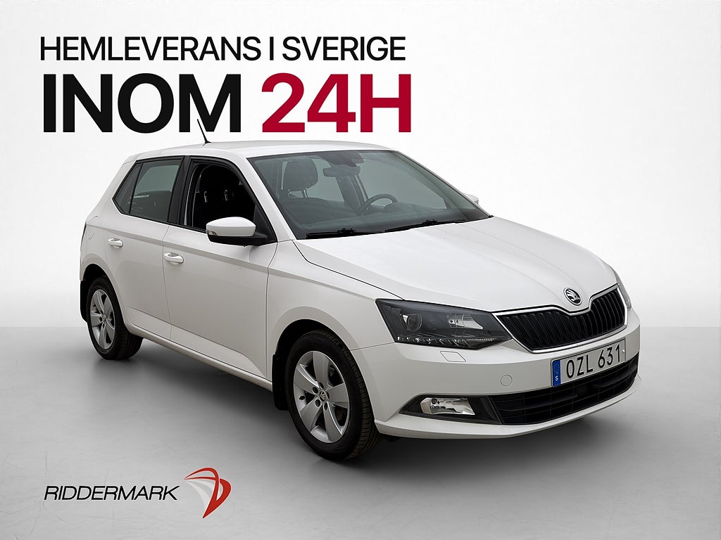 Skoda Fabia 1.0 TSI Style Keyless CarPlay Sensorer 0,44L/Mil