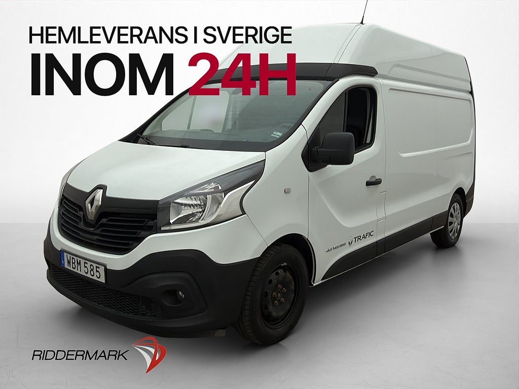 Renault trafic L2H3 145hk Värmare Drag 3-Sits V-Inredd Moms