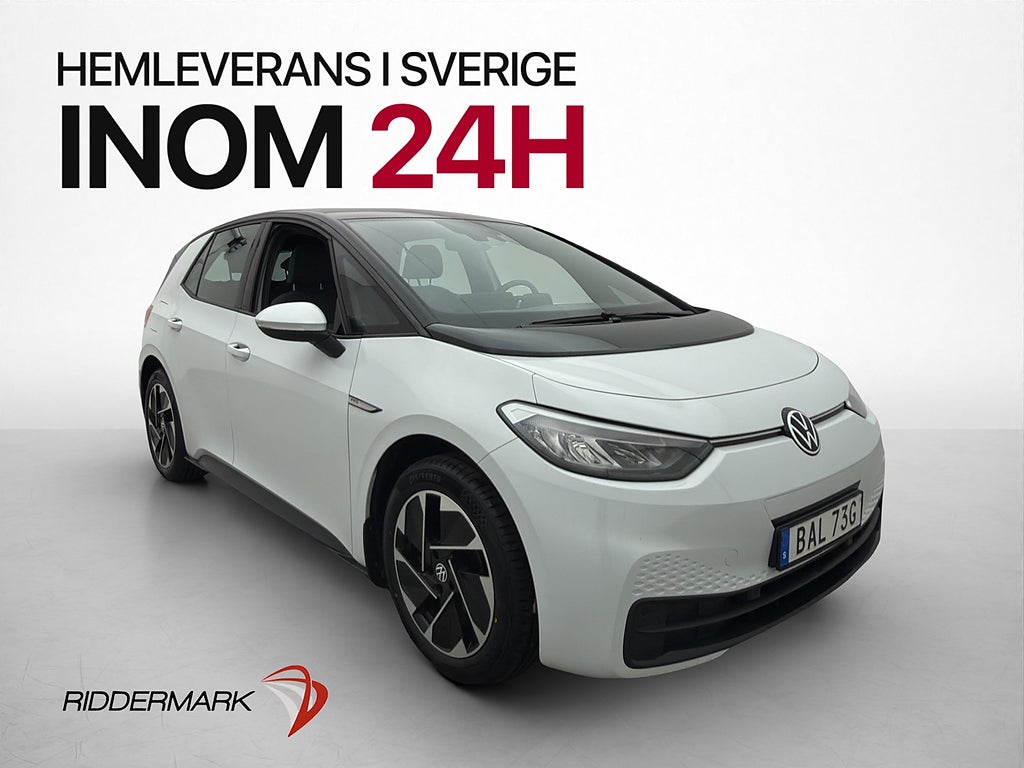 Volkswagen ID.3 Pro Performance 204hk Navi Rattvärme CarPlay