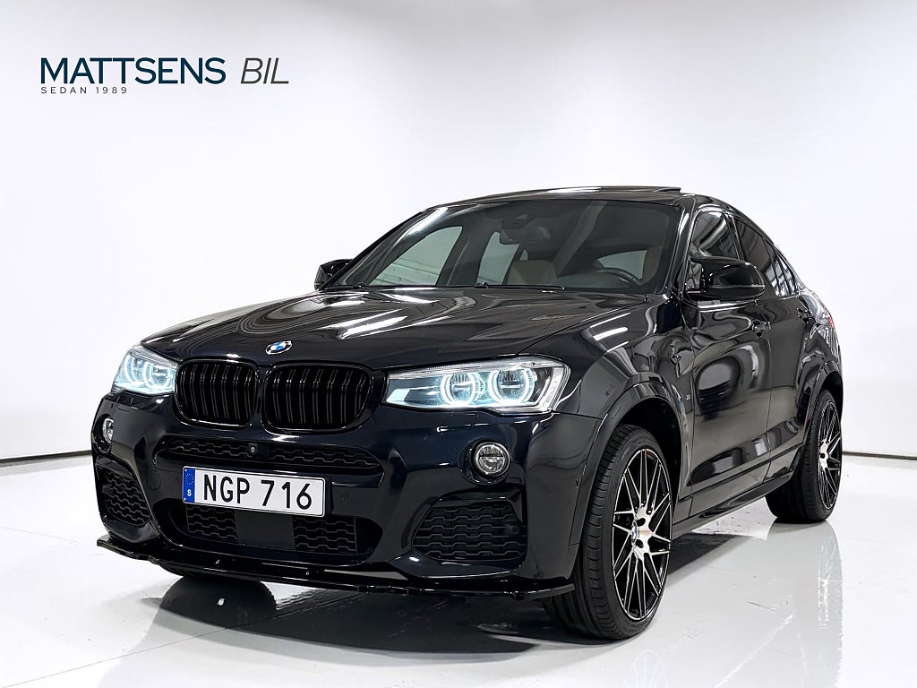 BMW X4 M40i Sport 360Hk /Pano /HK /360° /Skinn /HuD /Drag