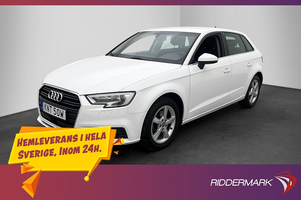 Audi A3 Sportback 35 TFSI 150hk Sensorer Adaptiv-Farthållare