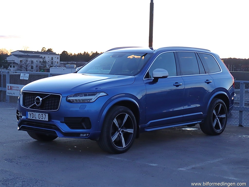 Volvo XC90 D5 AWD R Design HeadUp 7-sits S/V-hjul GPS