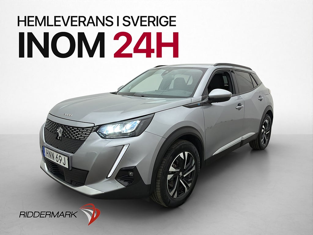 Peugeot E-2008 136hk Allure Kamera Halvskinn Bluetooth