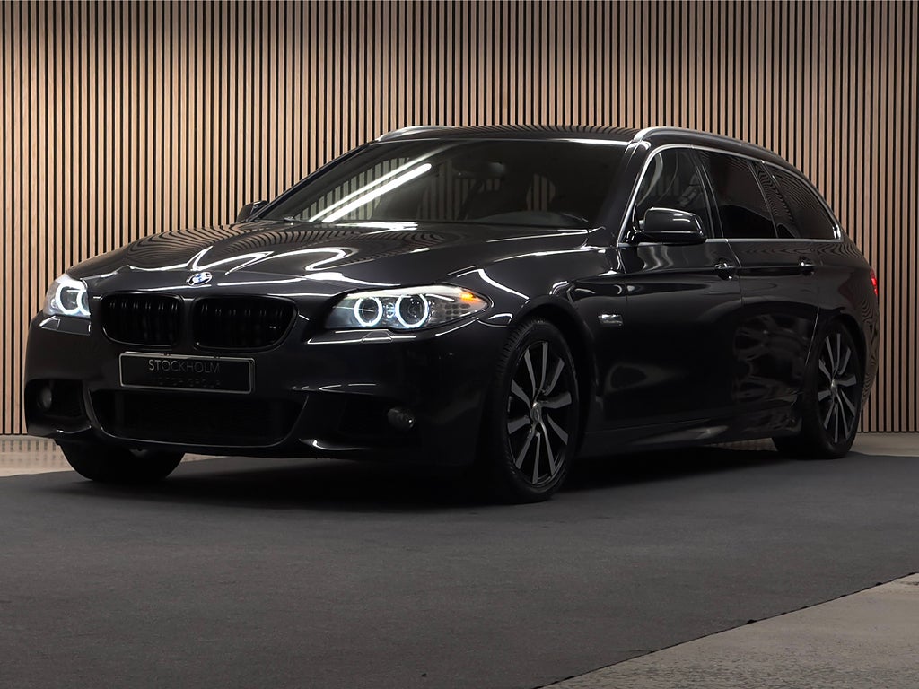 BMW 520 D/ M-SPORT/ TOURING/ LÄDER/ VÄRMARE/ FINT SKICK 