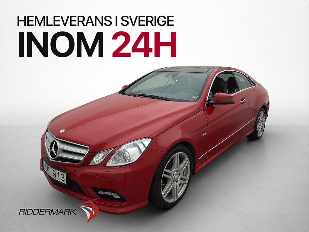 Mercedes-Benz E350 Coupé 292hk AMG Drag Pano Kamera Navi