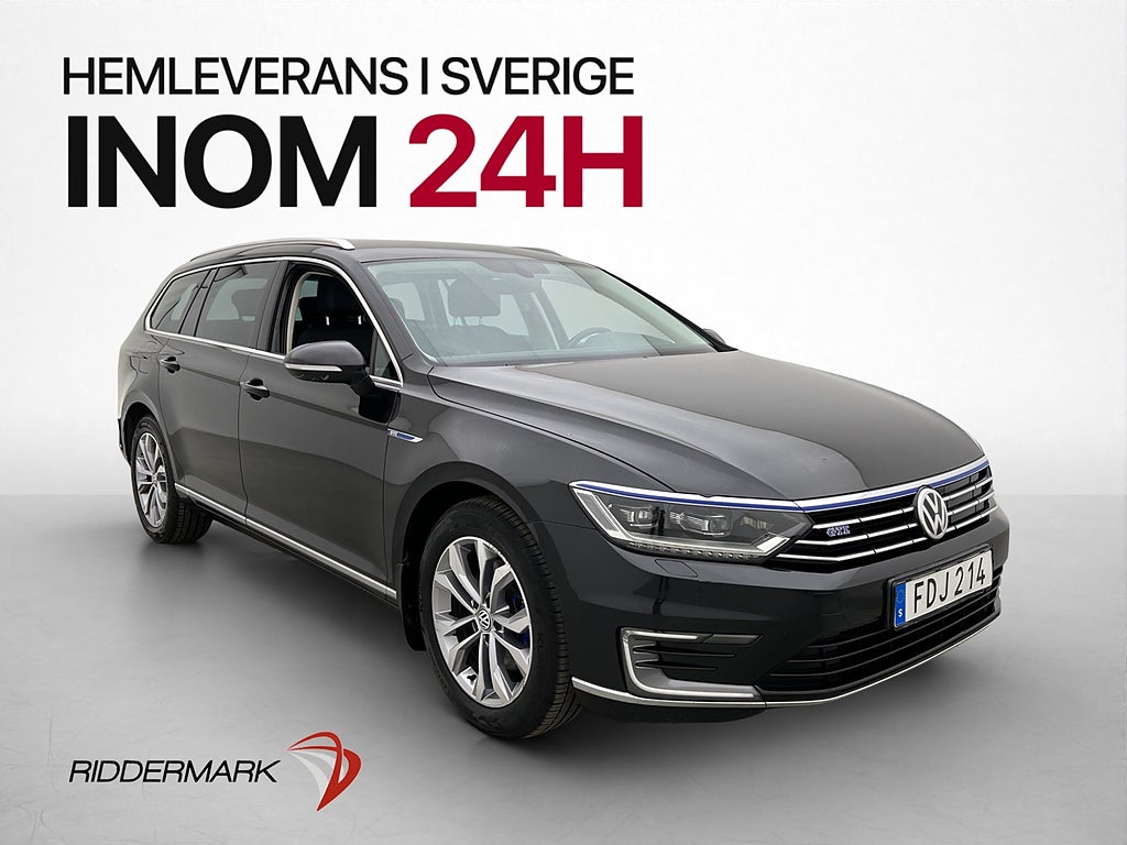 Volkswagen Passat GTE 218hk Värmare Drag Cockpit Kamera Navi