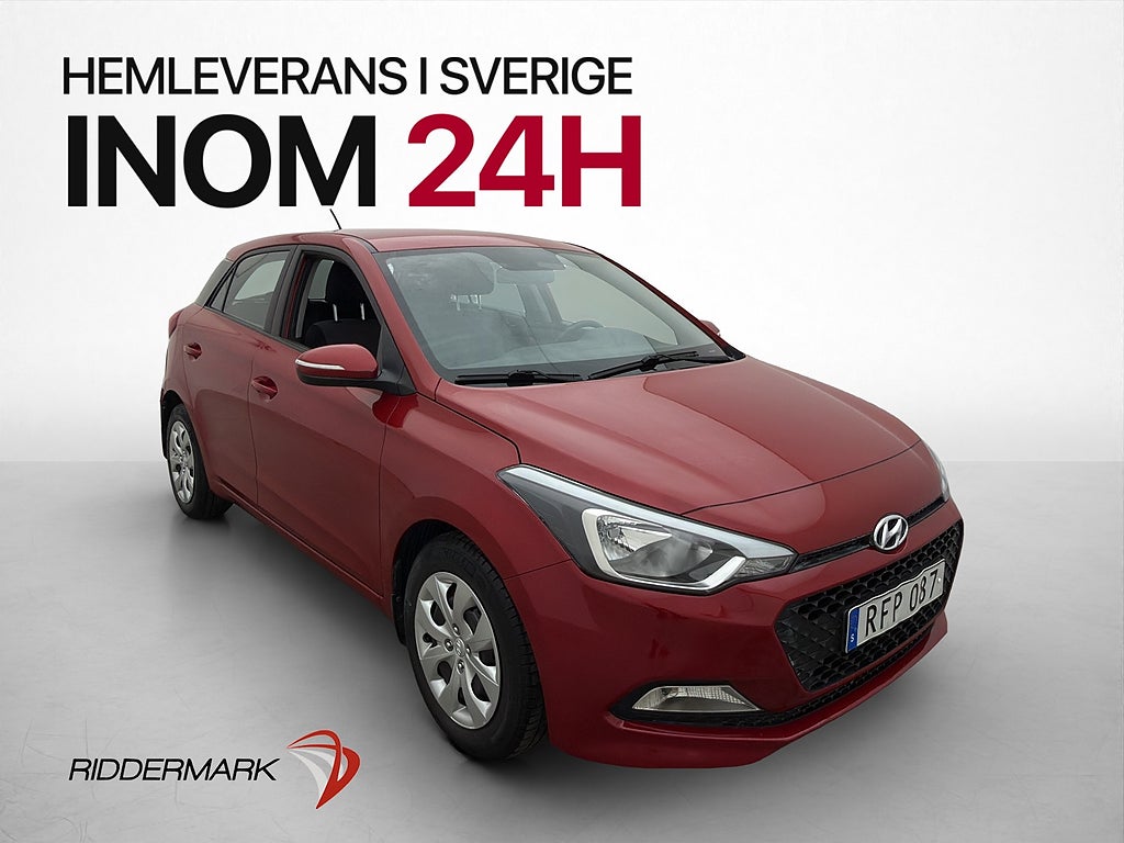 Hyundai i20 1.4 101hk Premium Bluetooth Rattvärme