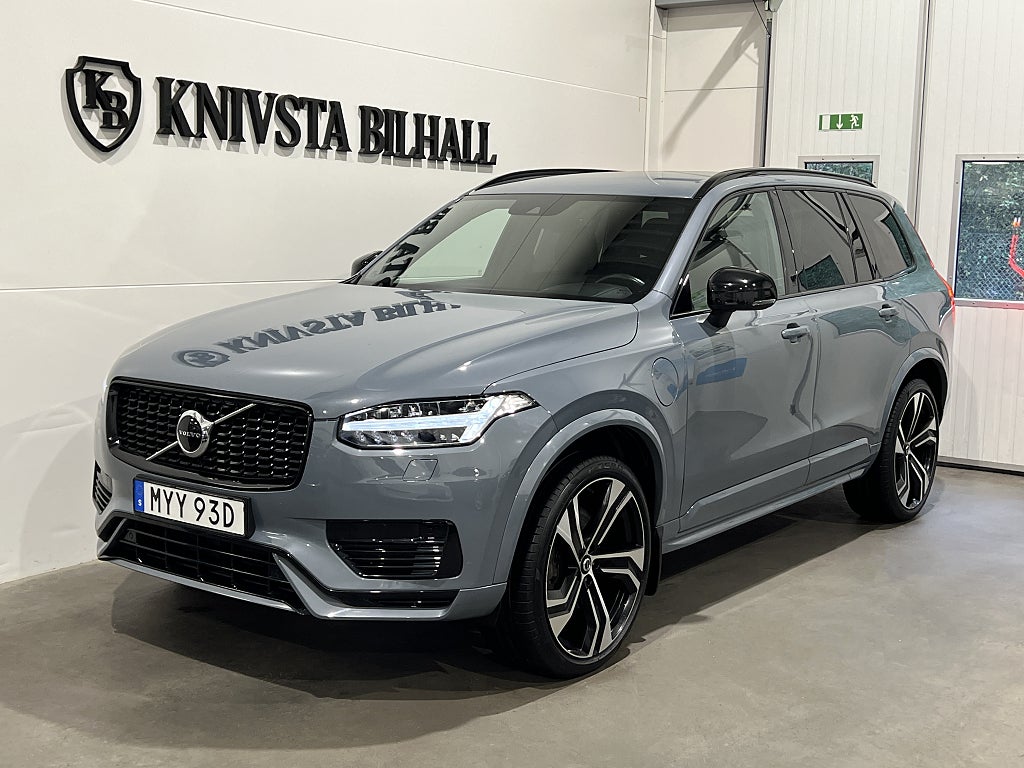 Volvo XC90 7-seater Recharge T8 AWD R-Design Moms H/K Drag 392hk