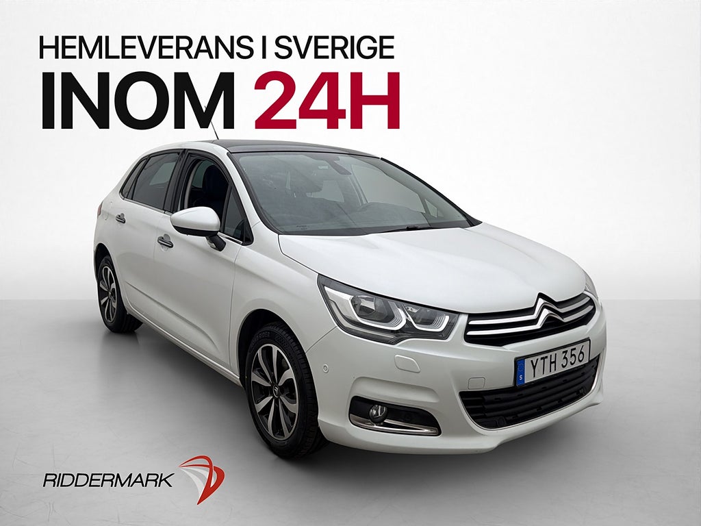 Citroen C4 130hk 1.2 e-THP EAT P-sensorer Panorama CarPlay