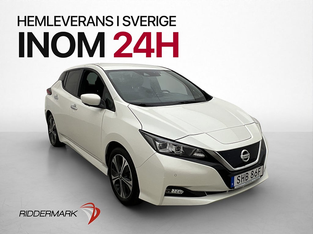 Nissan Leaf 40kWh MOMS N-Connecta 360° Värmepump Bluetooth