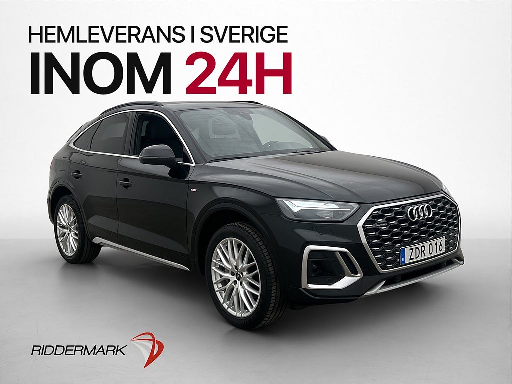 Audi Q5 Sportback TFSI e Q S-Line Pano Dragkrok Cockpit