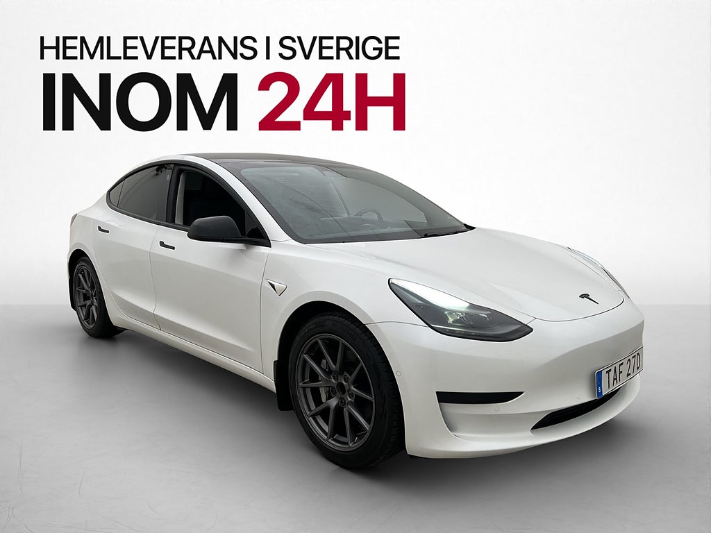 Tesla Model 3 Standard Range 325hk Pano Drag Kamera AP Skinn