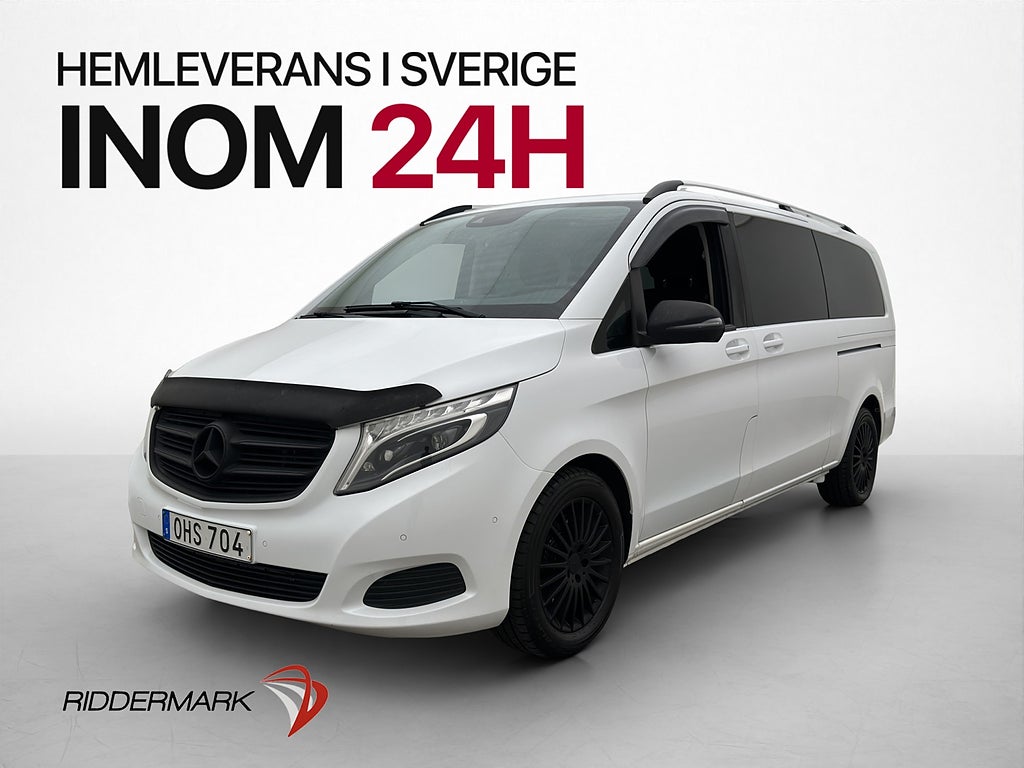Mercedes-Benz V 220 d X-Lång Värm Drag Kamera 2xDörr 7-Sits