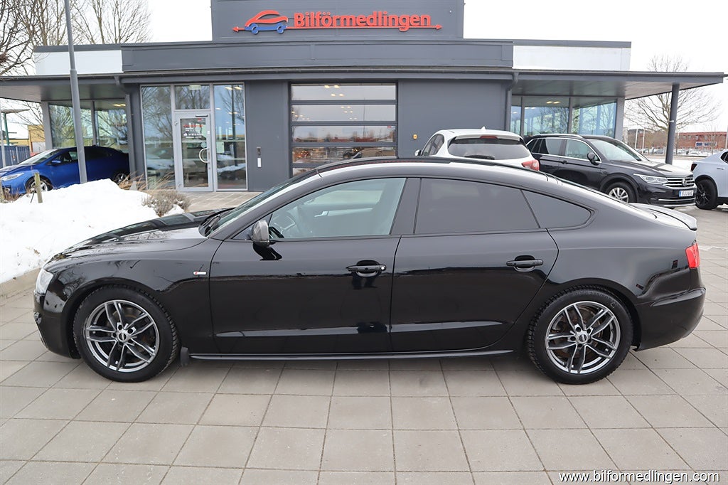 Audi A5 1.8 TFSI Sportback 144hk, Sport Edition Plus, Dragkrok, Svart in