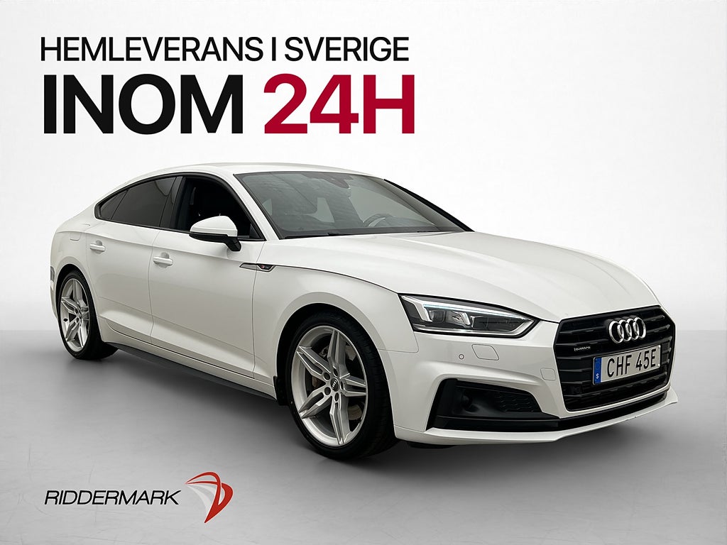 Audi A5 45 TFSI Quattro S line Drag B&O Halvskinn