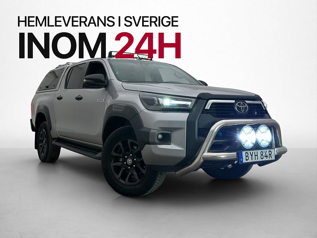 Toyota Hilux Invincible 2.8 4WD Värmare Drag Skinn JBL Moms