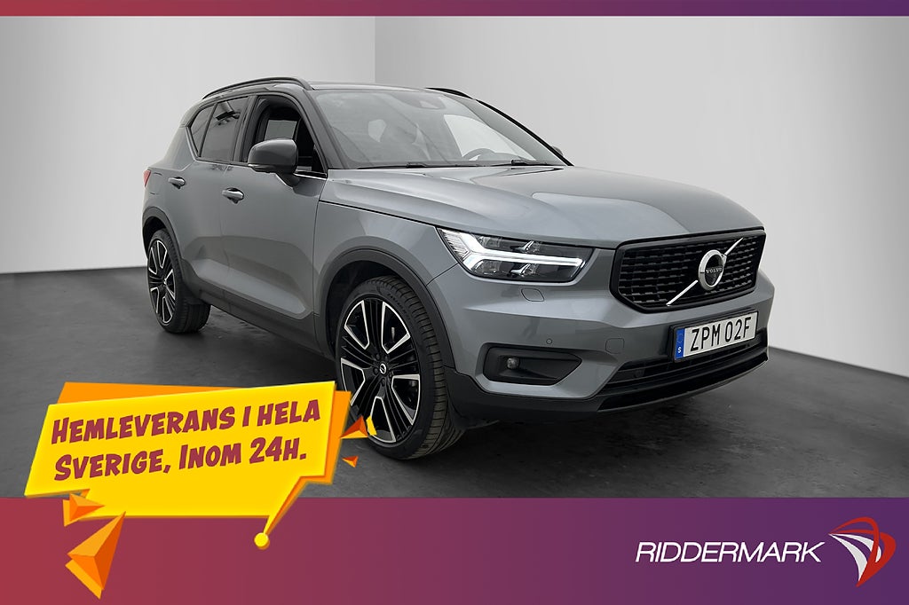 Volvo XC40 T5 AWD R-Design Värmare 360° H/K Drag Pano BLIS