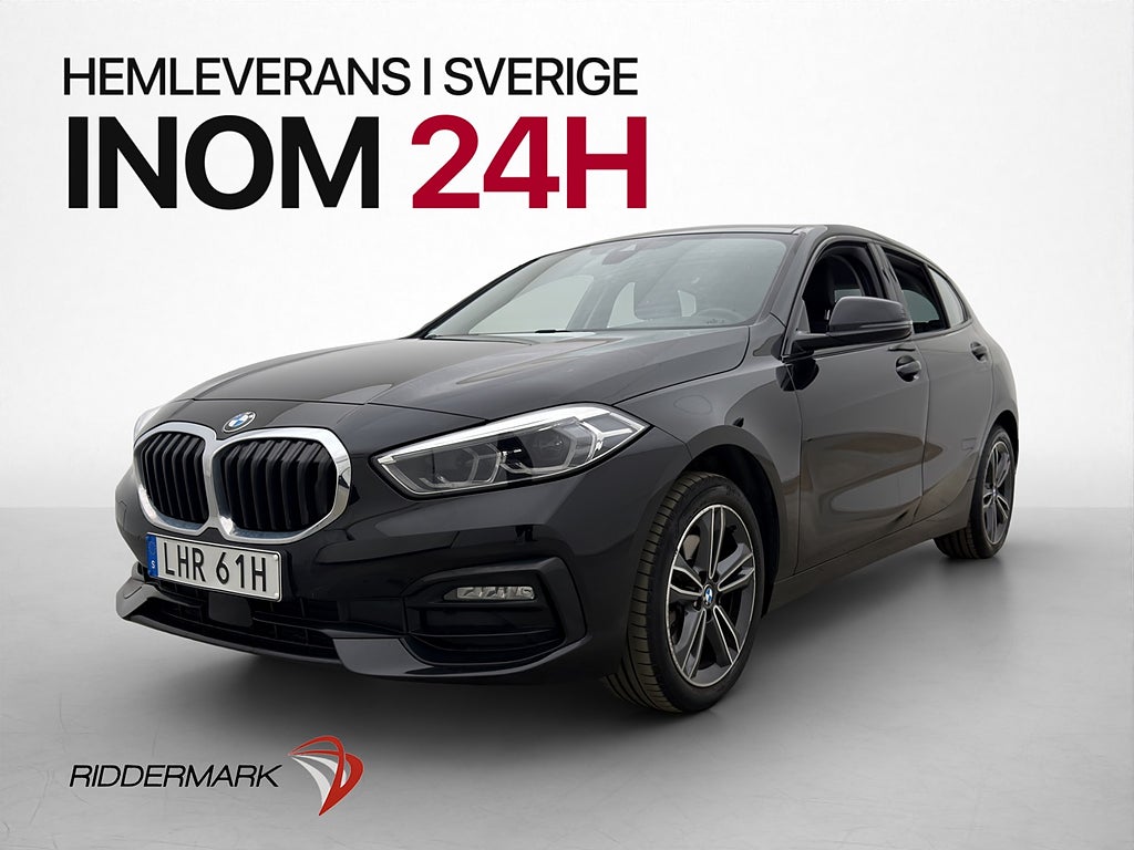 BMW 118 i 136hk Sport line Navi CarPlay Rattvärme Keyless