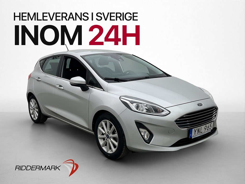 Ford Fiesta 100hk Titanium Navi Bluetooth Farthållare ISOFIX