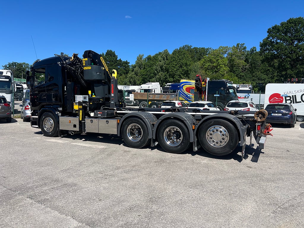 Scania R490 8x4*4 Tridem Kranväxlare, Palfinger 27002 Kran