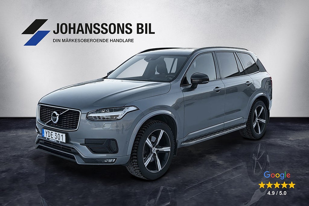 Volvo XC90 D5 AWD R-Design Polestar 360kamera Panorama 7-sits
